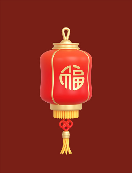 C4D新年装饰红灯笼春节元宵节挂饰