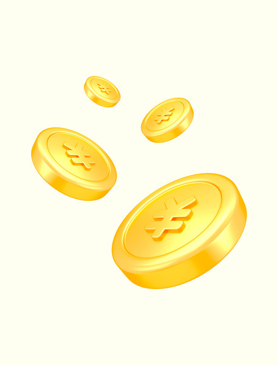 金币积分漂浮元素钱币金钱