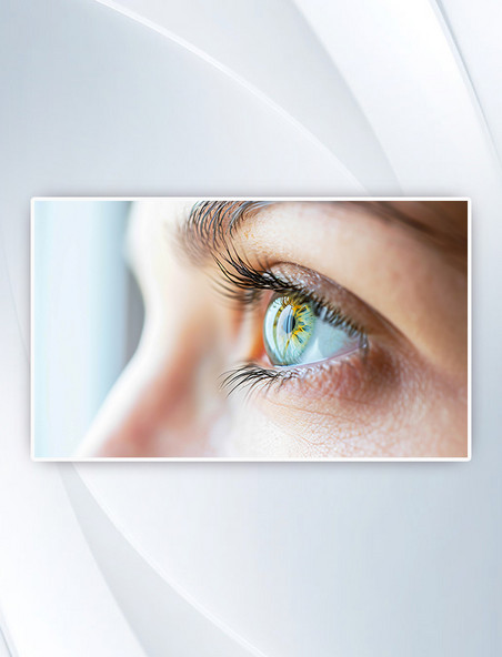 检查视力无助医疗眼科近视治疗摄影图