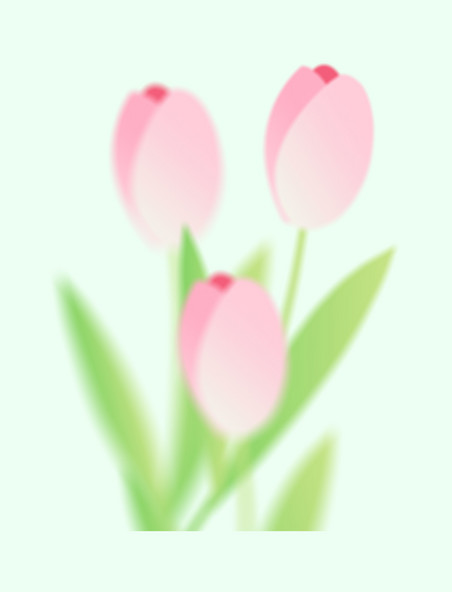 弥散风春季花朵郁金香植物元素