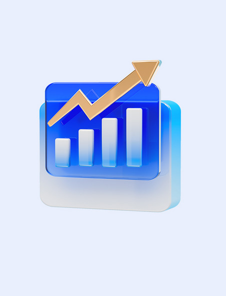 数据增长商务增长商务办公蓝色元素