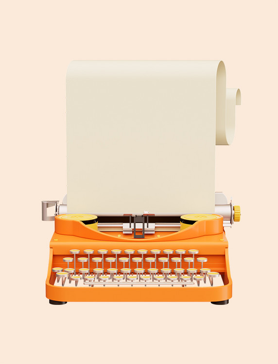 立体复古打字机打印机