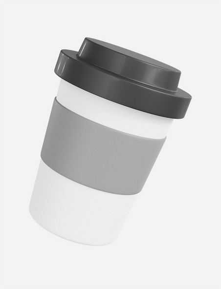 3D立体杯子咖啡杯奶茶饮料素材