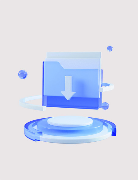立体蓝色科技微软文件