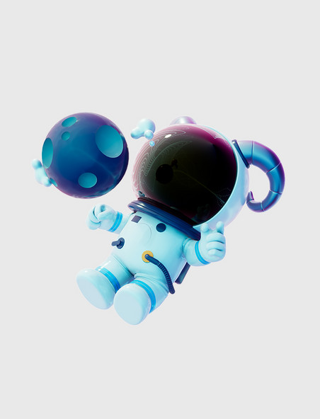 立体世界航天日宇宙梦想冒险3D元素