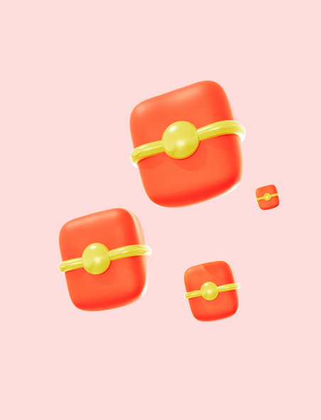 3D立体福利奖品促销3D元素