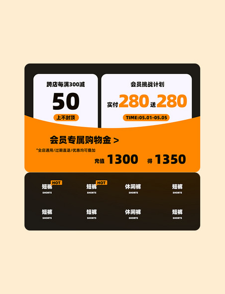 51劳动节服装促销优惠券