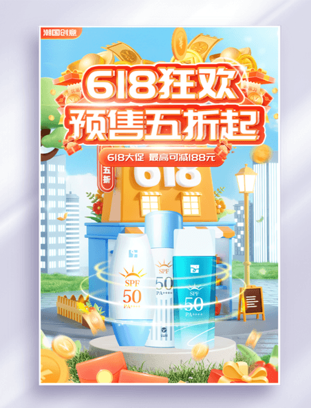 618电商促销海报