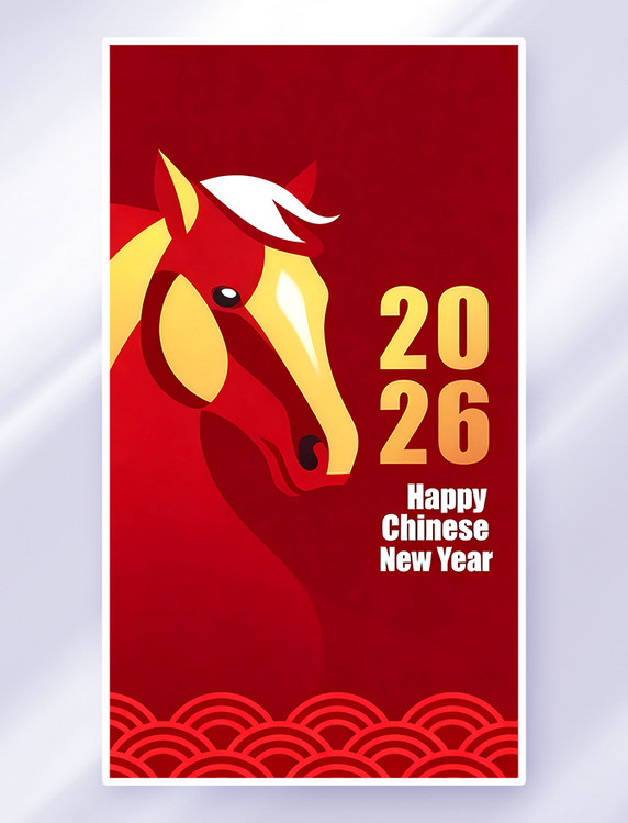 2026年马年国风新年春节背景