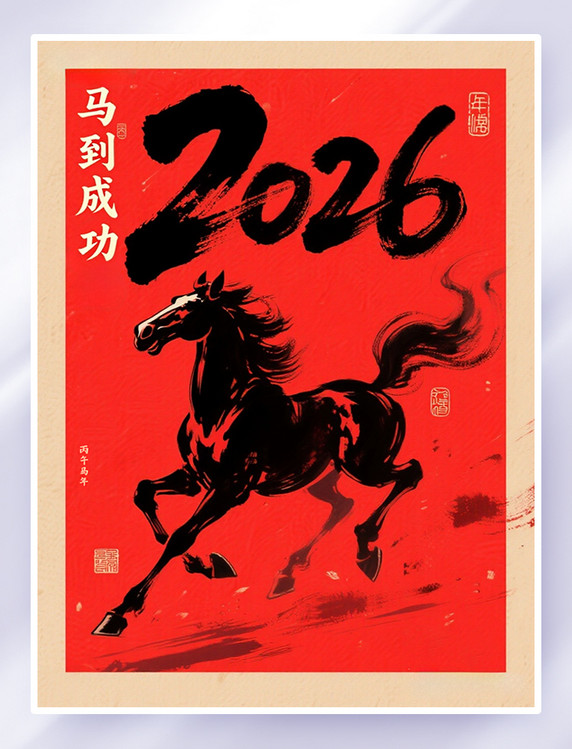 水墨八骏图素材_水墨八骏图图片_水墨八骏图素材图片下载-潮国创意