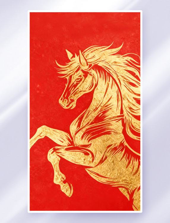 中国新年2026年马年背景