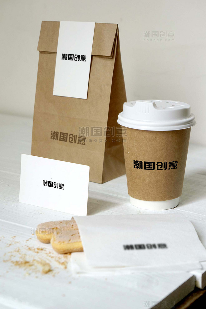 样机展示咖啡袋包装设计样机