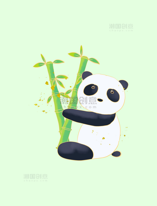 国潮动物国宝熊猫