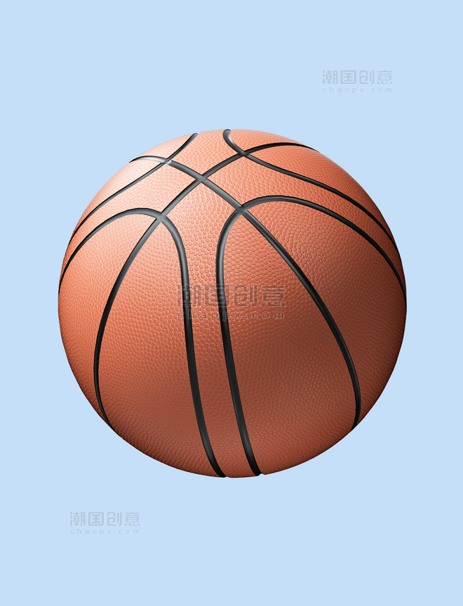 c4d立体体育健身运动器材元素篮球