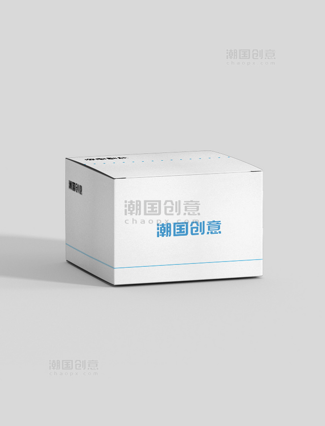 正方形盒白色简洁样机