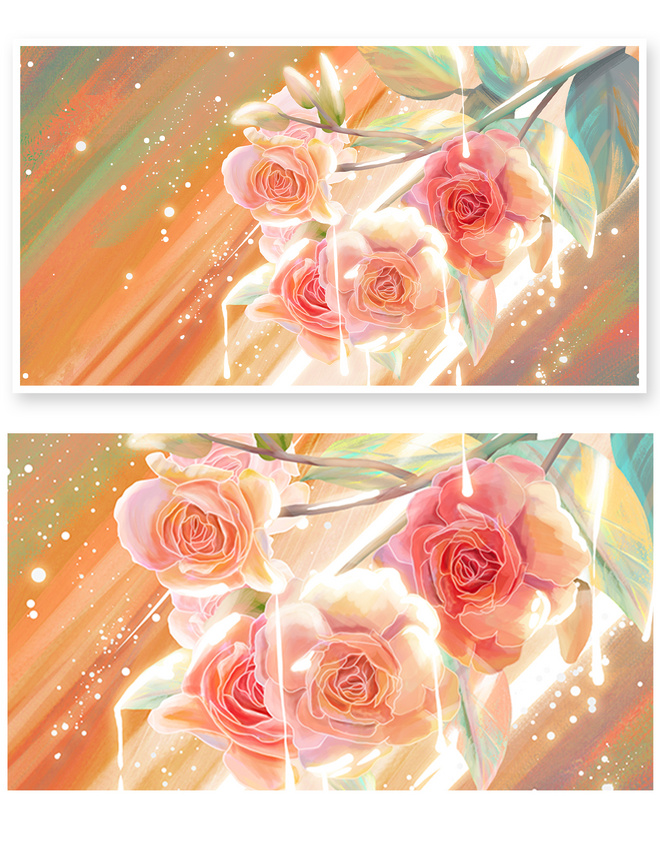 发光的花朵合集之玫瑰花