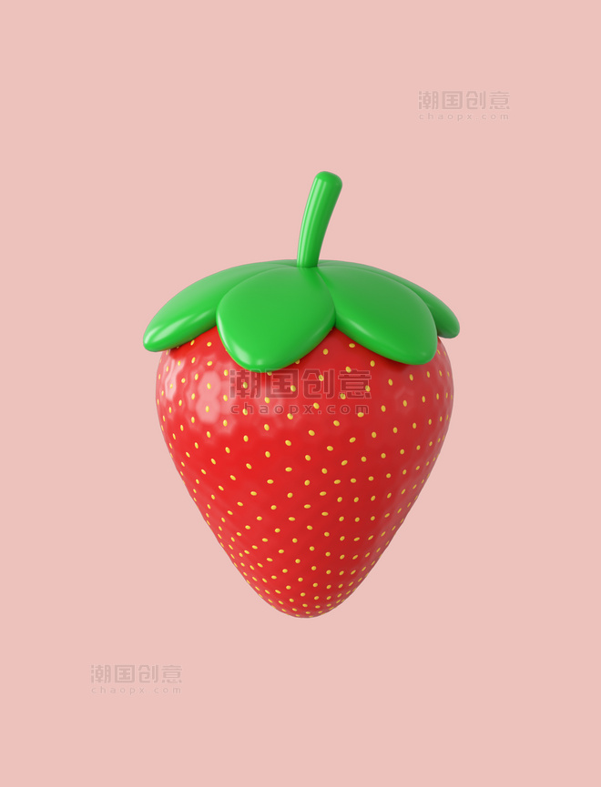3DC4D立体水果草莓