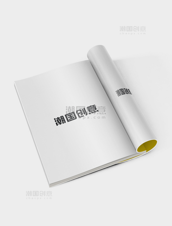 书籍杂志刊物模板白色简洁样机