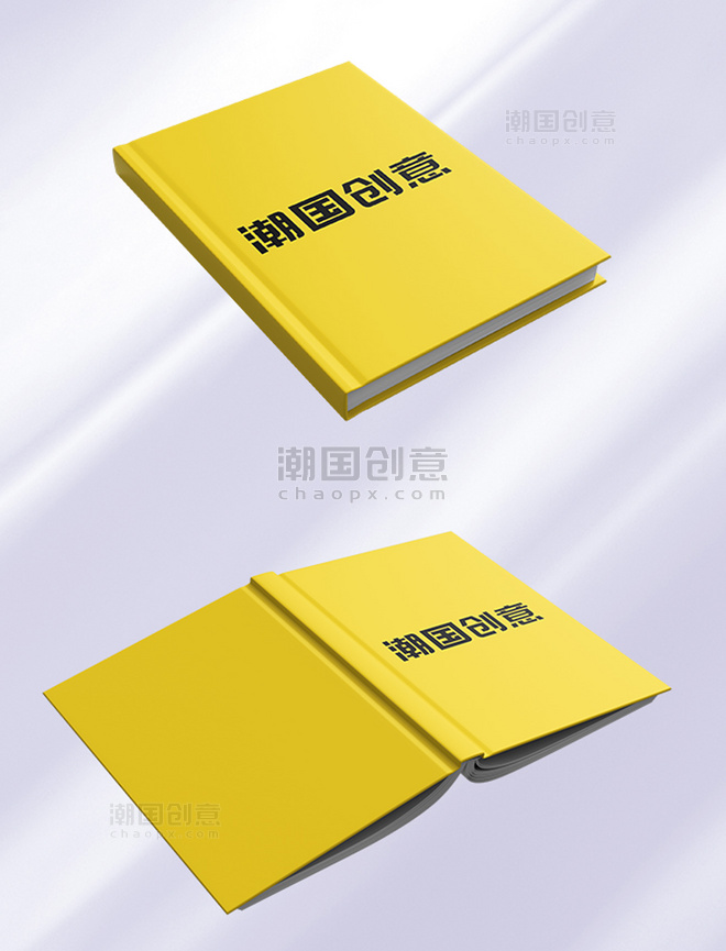 画册模板精品书籍黄色简洁样机