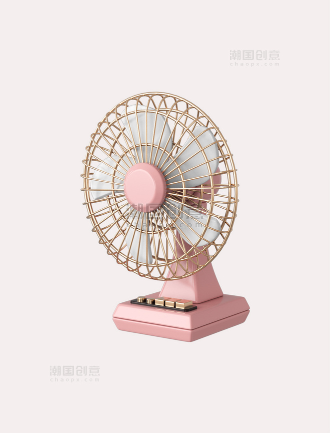 3DC4D立体夏季扇风电风扇