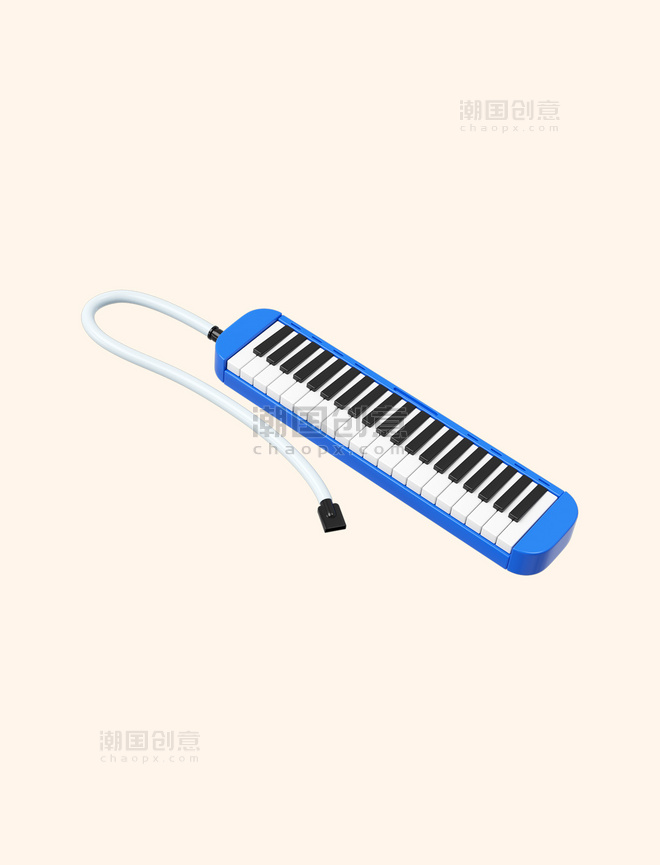 3D音乐C4D立体演奏乐器口风琴