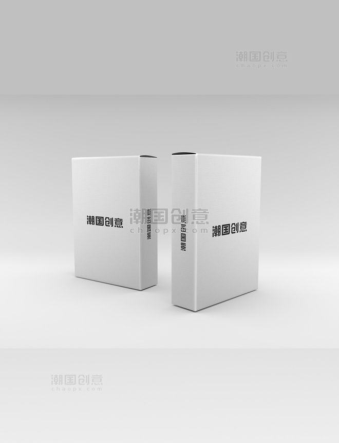 纸盒白色纸盒系列包装样机