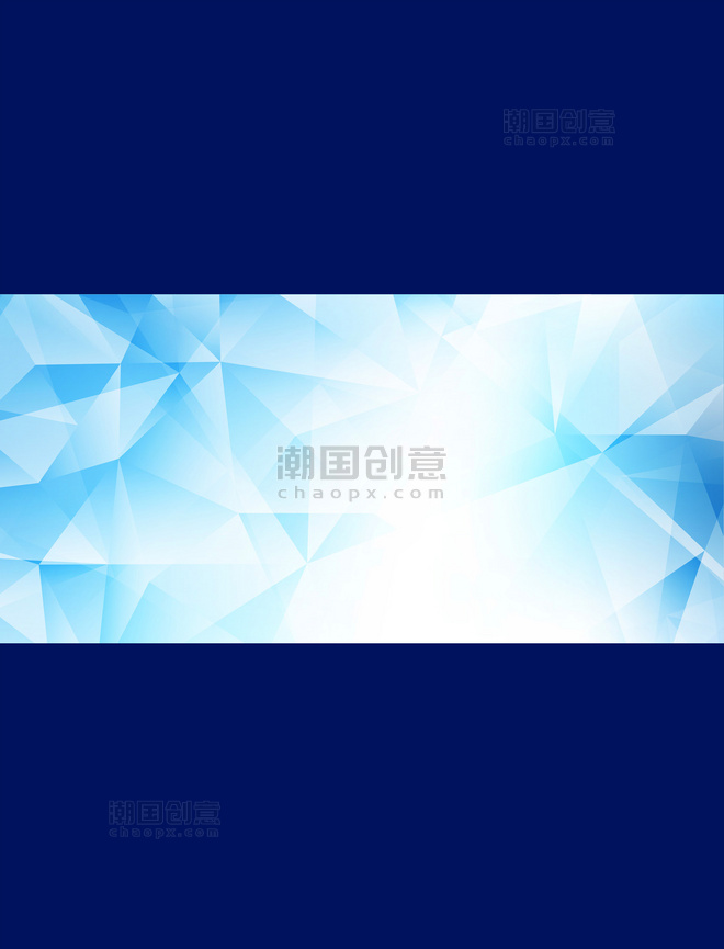 简约几何晶格渐变蓝色清新商务科技海报背景