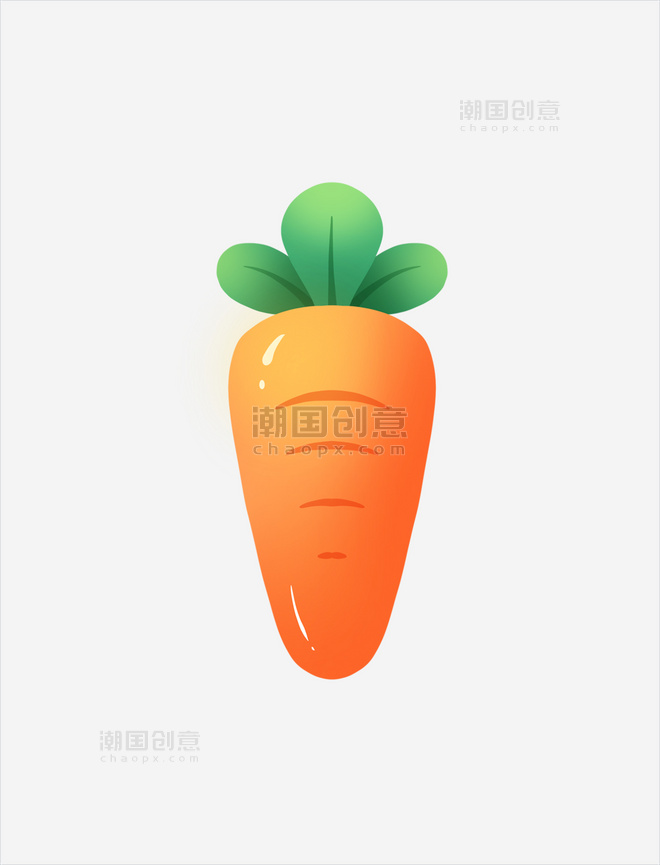 卡通蔬菜水果胡萝卜
