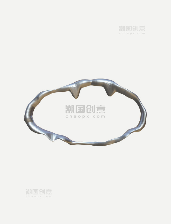 3D金属贴纸装饰圆环