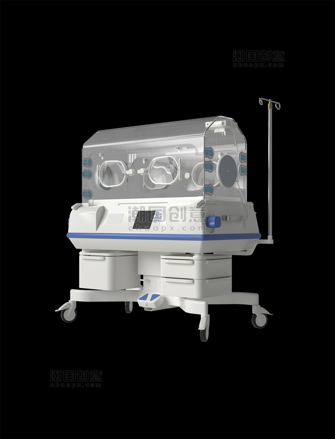 C4D医疗器材医生医美医院婴儿保温箱3d元素