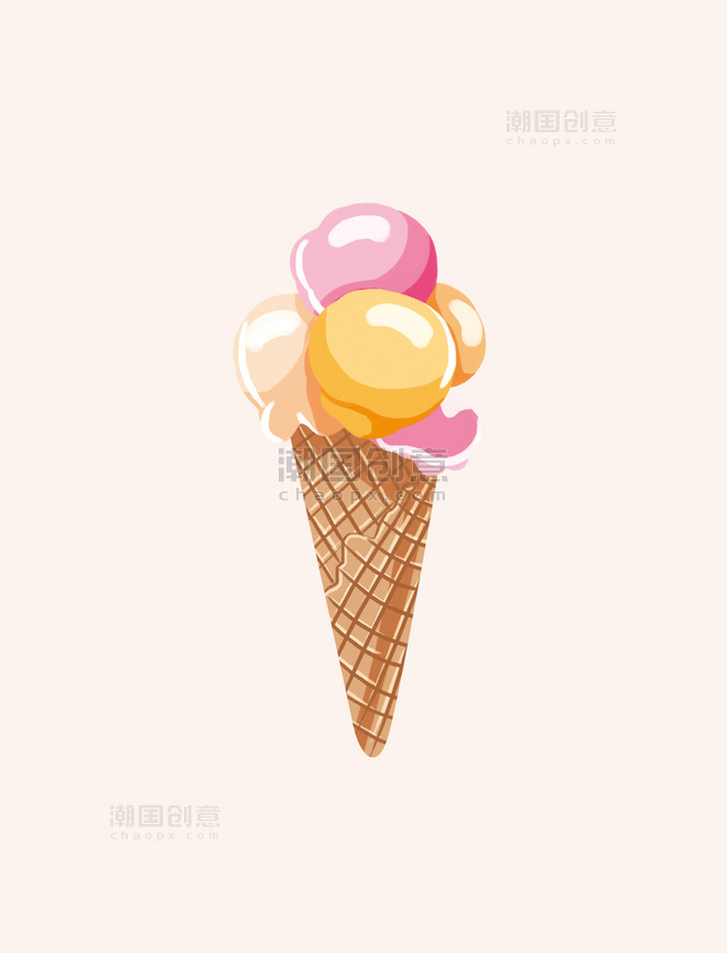 零食冰淇淋元素