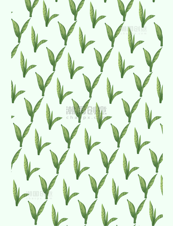 绿色茶叶底纹花纹