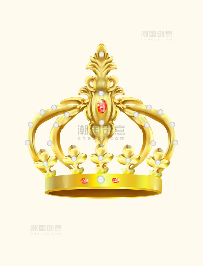 金色尊贵华丽女王皇冠