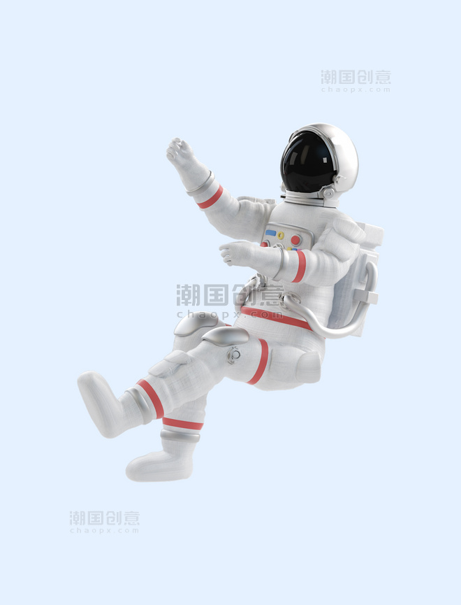 3D立体C4D宇航员人物航天航空太空