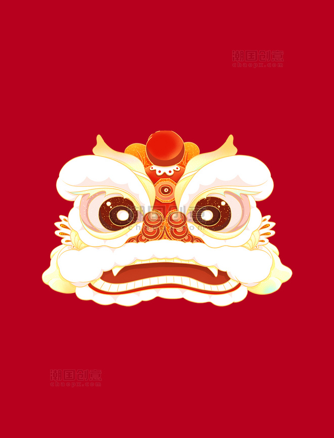 除夕新年春节传统文化狮头舞狮醒狮