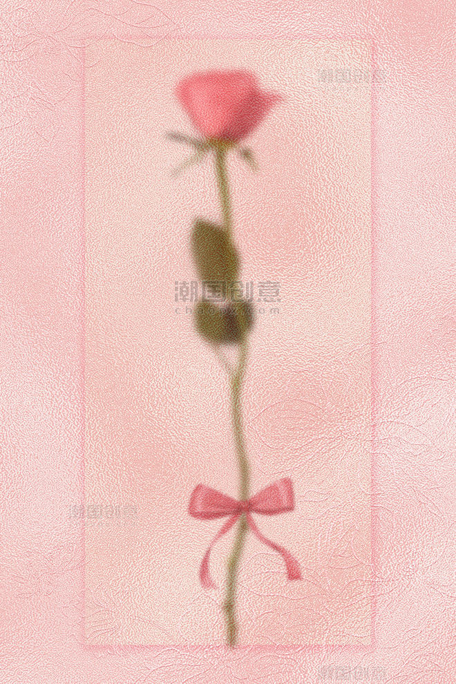 粉色玫瑰婚礼邀请函背景情人节妇女节玫瑰花