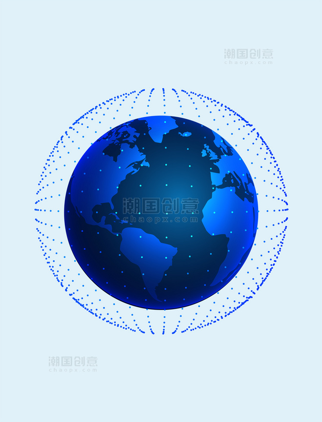 科技地球圆球科技感元素