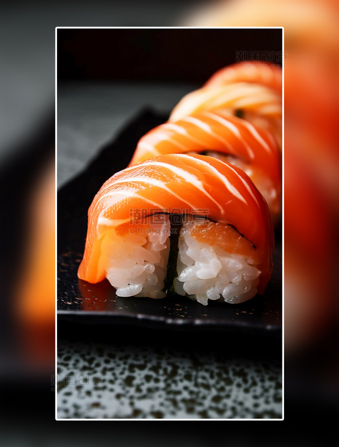 三文鱼寿司饭团摄影美食餐饮美食广告摄影美食摄影