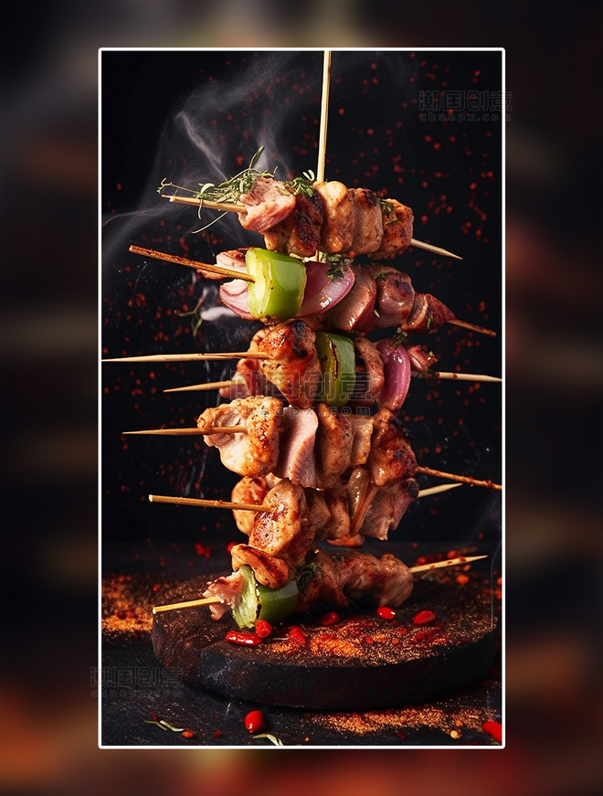 烤串烧烤牛肉羊肉摄影美食餐饮美食广告摄影美食摄影