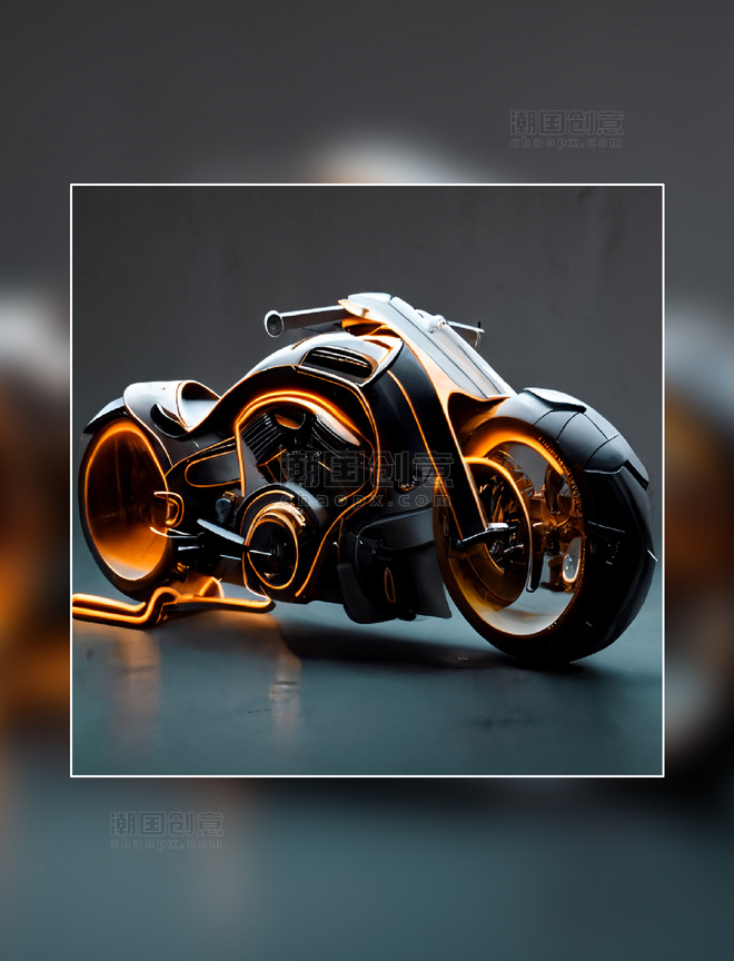 橙黑色摩托车赛车产品摄影交通工具汽车