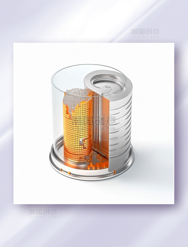 橙色金属银网络安全金融防护系统科技质感图标icon