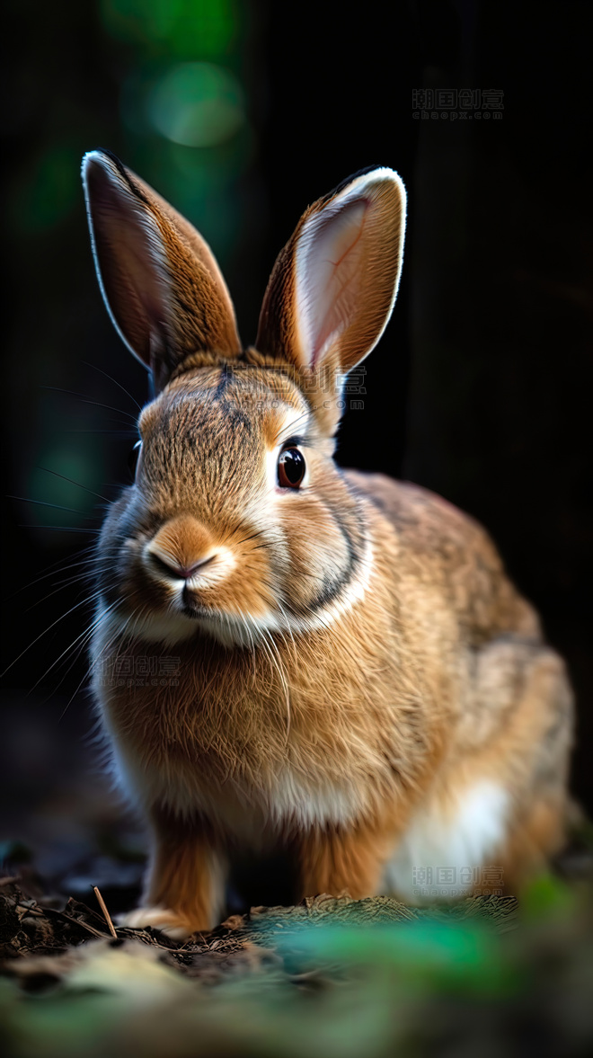 动物家禽兔子复活节灰兔摄影