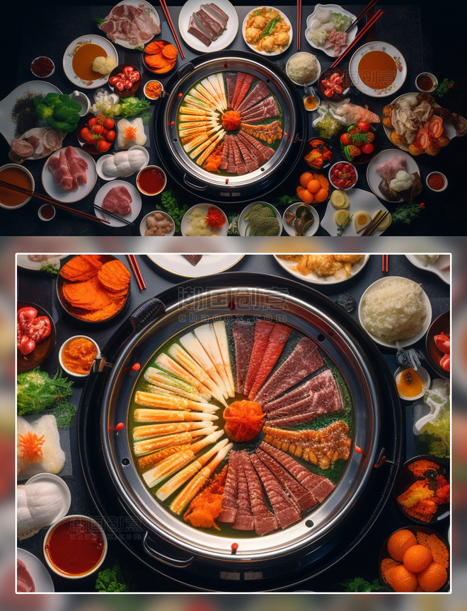 肉类拼盘烤肉美食摄影火锅烤肉