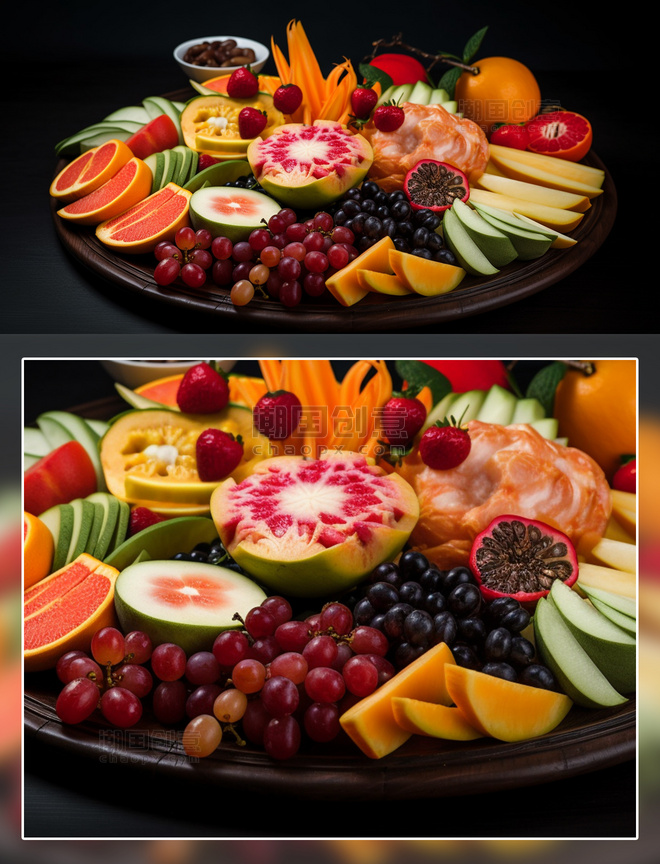 美食摄影各式水果拼盘餐饮美食摄影