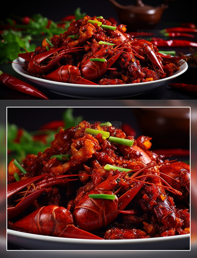小龙虾中式美食摄影餐饮食品