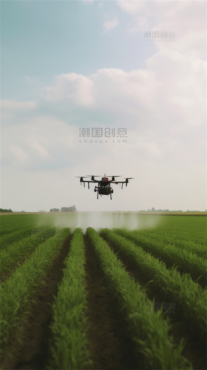 无人机飞行灌溉浇水洒水打农药喷洒肥料农田田地里36