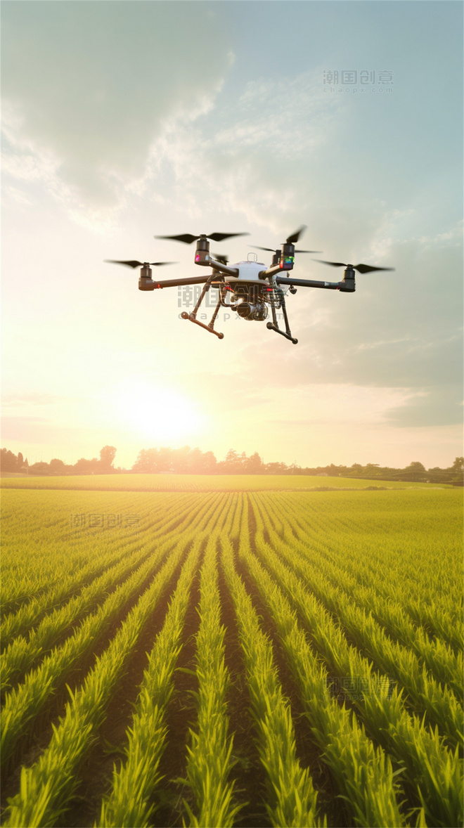 无人机飞行灌溉浇水洒水打农药喷洒肥料农田田地里8