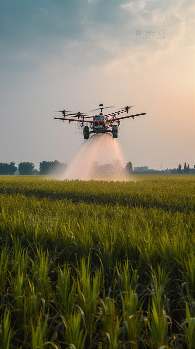 无人机飞行灌溉浇水洒水打农药喷洒肥料农田田地里39