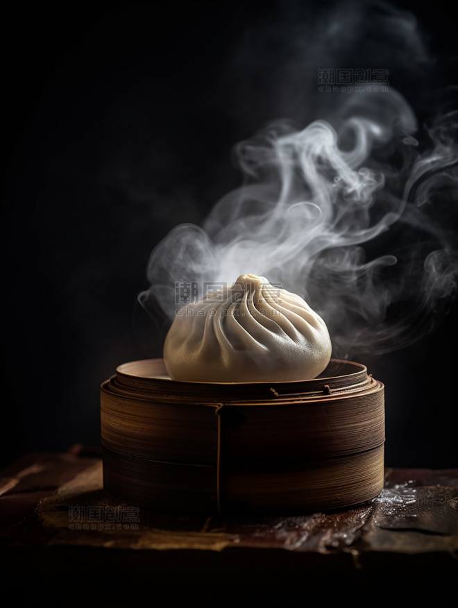 高清食物拍摄蒸包子小笼包中餐中式餐饮川菜中国菜摄影图