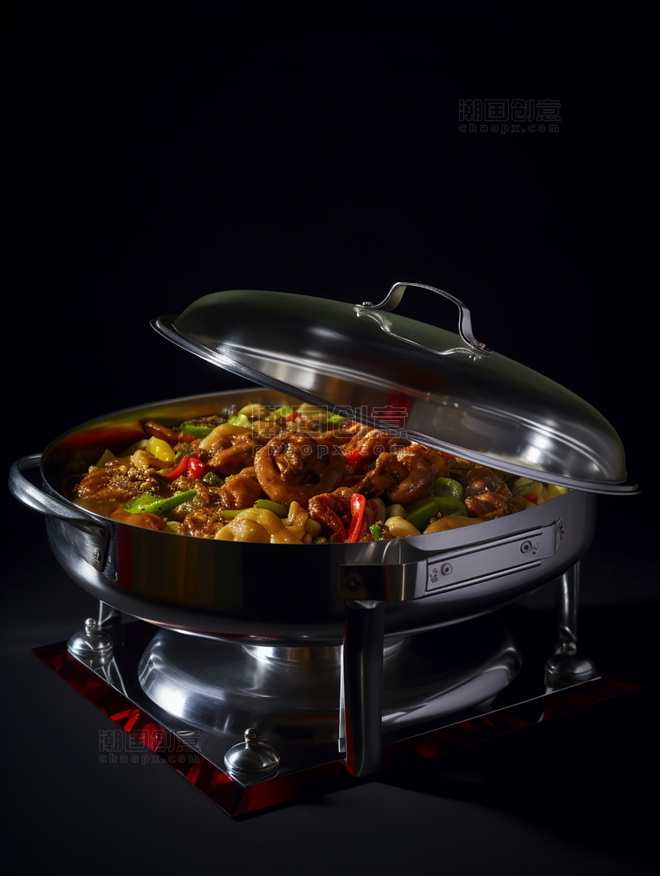 中国菜干锅中餐中式餐饮川菜摄影图高清食物拍摄